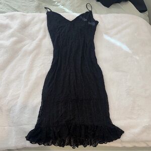 Black Lace Mini Dress